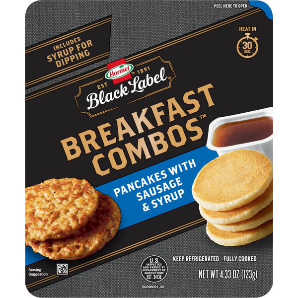 Hormel Black Label Breakfast Kits with pancakes and sausage