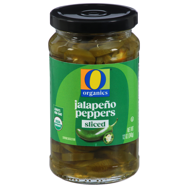 O Organics Jalapeno Peppers, Sliced