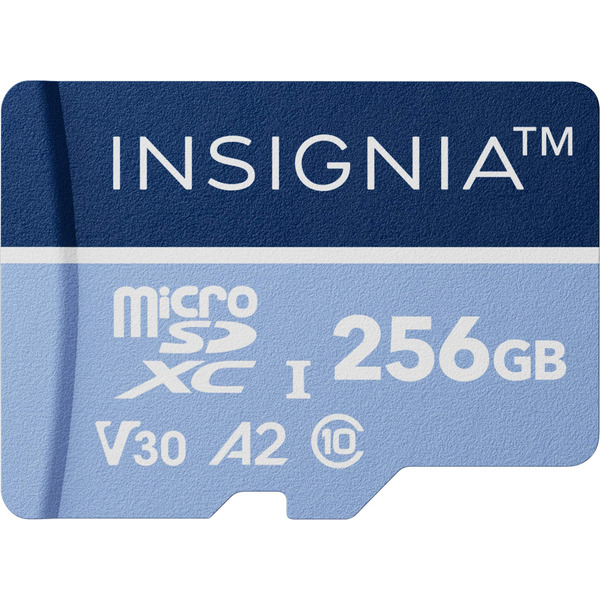 Insignia 256GB microSDXC UHS-I Memory Card, Up to 200 MB/s Read Speed
