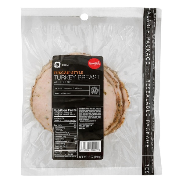 Publix Deli Turkey Breast, with Broth, TuscanStyle (12 oz) Instacart