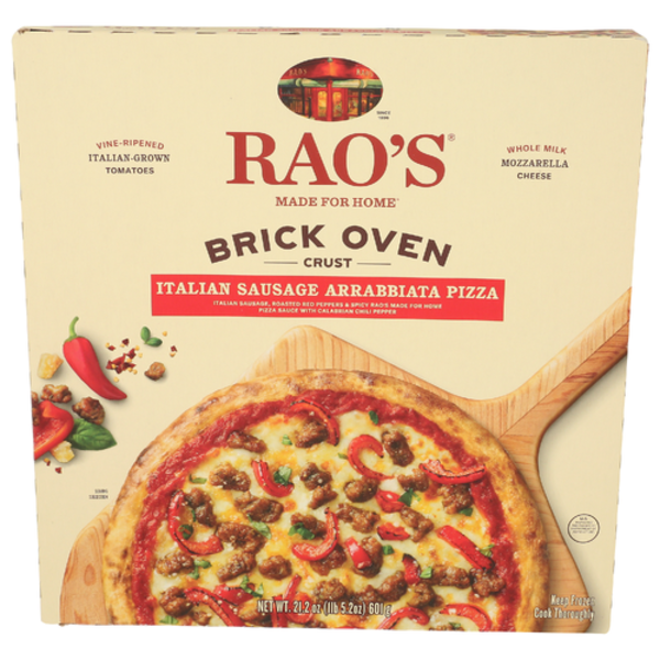 Rao's Homemade Italian Sausage Arrabbiata Brick Oven Crust Pizza