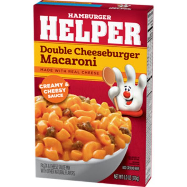 Hamburger Helper Double Cheeseburger Macaroni, Creamy & Cheesy Sauce