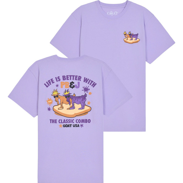 GOAT USA Adult PB&J T-Shirt, L - Lavender