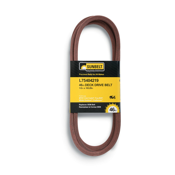 Sunbelt 1/2-in x 103.25-in Deck Belt, for 46-in Riding Lawn Mowers Replaces OEM Part Number 75404219, 95404219, 754-04219, 954-04220
