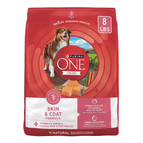 Purina ONE Natural +Plus Skin & Coat Formula Dry Dog Food