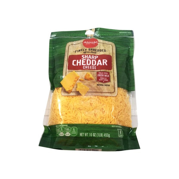 Schnucks shredded sharp cheddar cheese fine cut Instacart