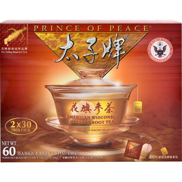 Prince of Peace American Wisconsin Ginseng Root Tea Bags