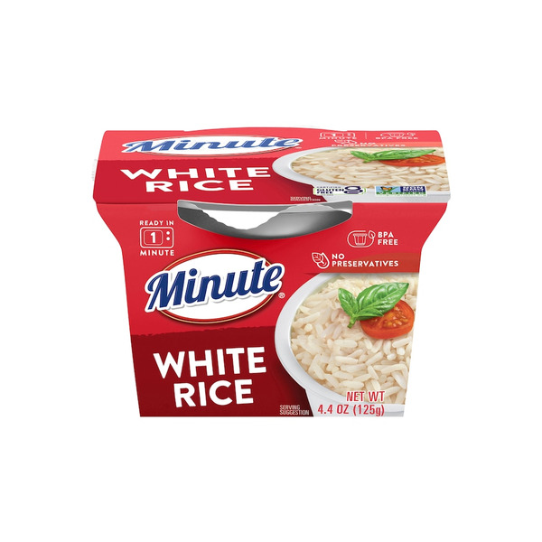 Minute Rice Ready-To-Eat White Rice, Microwavable Rice Cups, Gluten ...