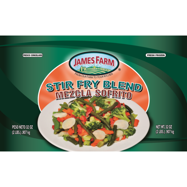 James Farm - IQF Stir Fry Blend - 2 lbs