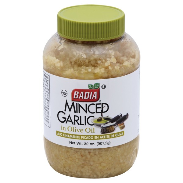 Badia Garlic, Minced, in Olive Oil (32 oz) Instacart