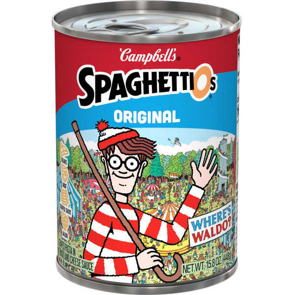 Campbell's SpaghettiOs Canned Pasta With Where's Waldo? Shapes