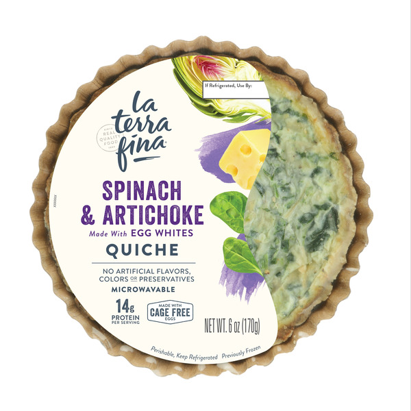 La Terra Fina Spinach & Artichoke Quiche Same-Day Delivery or