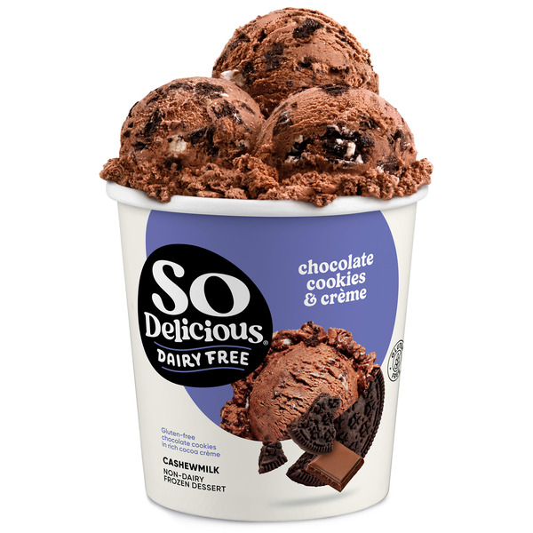 So Delicious Chocolate Cookies N Cream Cashewmilk Dairy Free