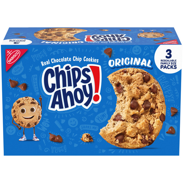 CHIPS AHOY! Original Chocolate Chip Cookies, Family Size 54.6 oz CHIPS AHOY! Original Chocolate Chip Cookies, Family Size 54.6 oz