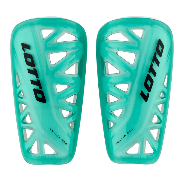 Lotto Agilita 500 Soccer Shin Guards, S - Teal/White