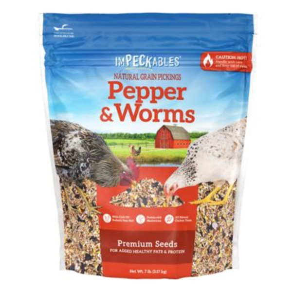 ImPECKables Hot Peppers & Worms Chicken Treats, 7 lb.
