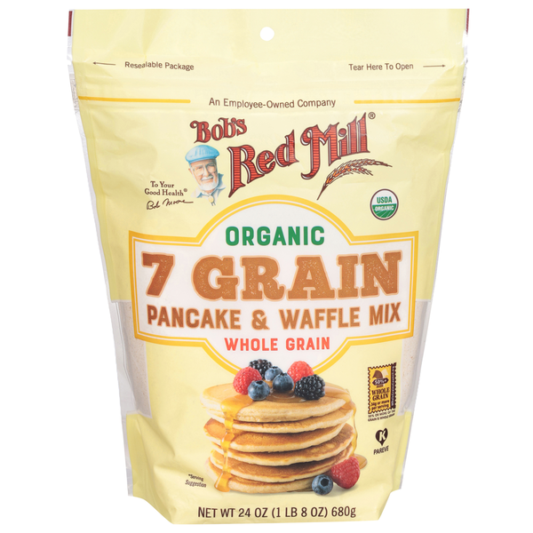 Bob's Red Mill 7 Grain Pancake & Waffle Mix, Organic Same