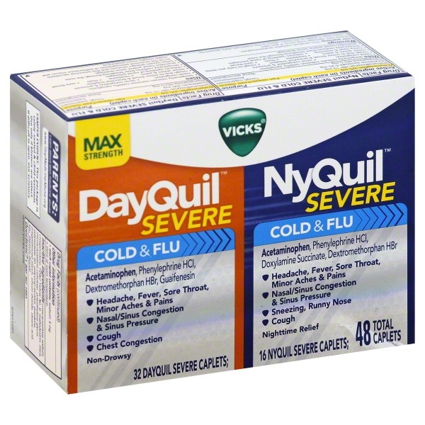vicks with vicks vapocool dayquil and nyquil severe with vicks