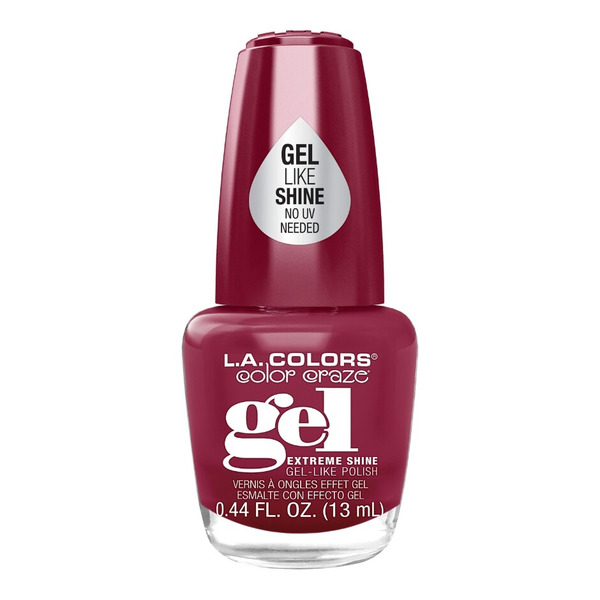 L.A. Colors Nail Polish, Extreme Shine, Gel-Like, CNP705 Vampy