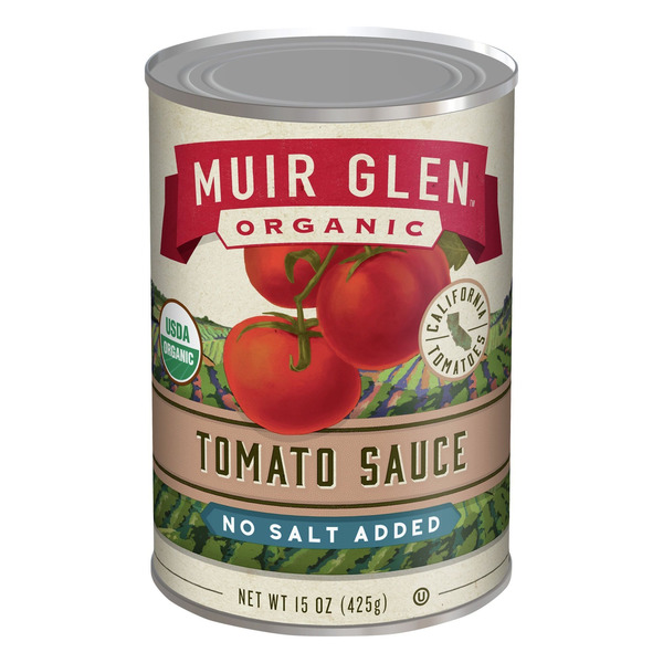 Muir Glen Organic Tomato Sauce, No Salt Added