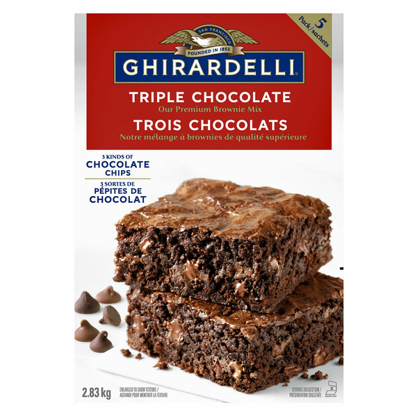 Ghirardelli Premium Triple Chocolate Brownie Mix