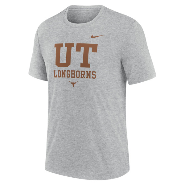 Nike Men's Texas Longhorns T-Shirt, XL - Grey Heather