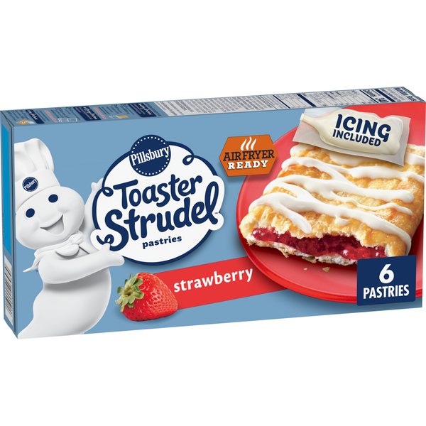 Pillsbury Strawberry Toaster Strudel Frozen Pastries