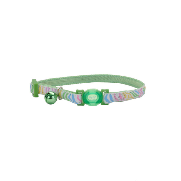 Coastal Pet Safe Cat Glow In The Dark Adjustable Breakaway Cat Collar - 8"