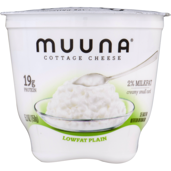 Muuna Cottage Cheese Lowfat Plain Creamy Small Curd 5 3 Oz