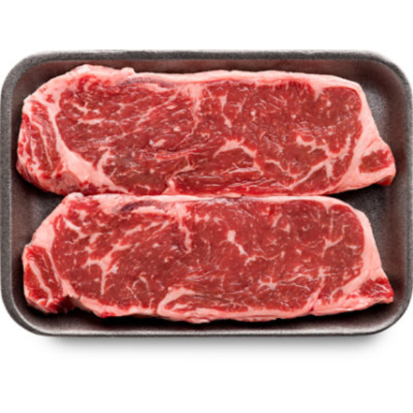 Thin Boneless Choice Beef Top Loin New York Strip Steak 8S
