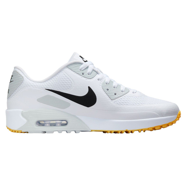 Nike Air Max 90 G Medium Width Golf Shoes, Size M9.0/W10.5 - White & Black