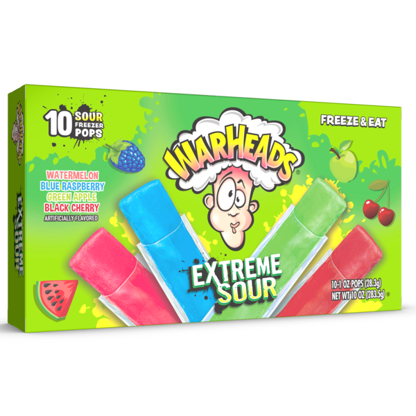 WARHEADS Freezer Bars Extreme Sour 10ct Same-Day Delivery