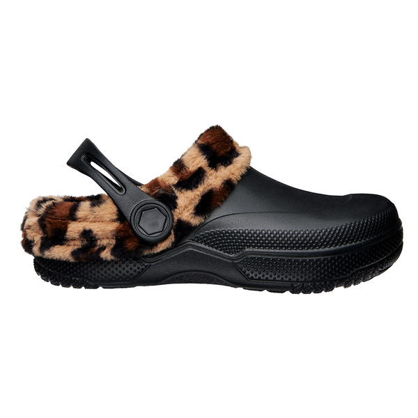 ALDI Crane Leopard Warm Lined Clogs Black SameDay Delivery or Pickup