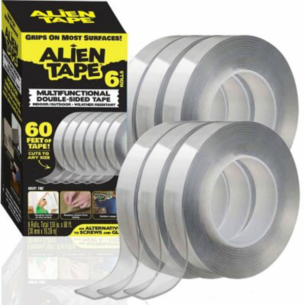 Alien Tape Nano Double Sided Reusable Multi-Purpose Adhesive Tape Roll ...