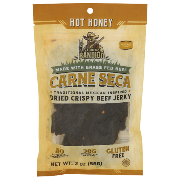 Vaquero Bandido Snacks Hot Honey Carne Seca Beef Jerky