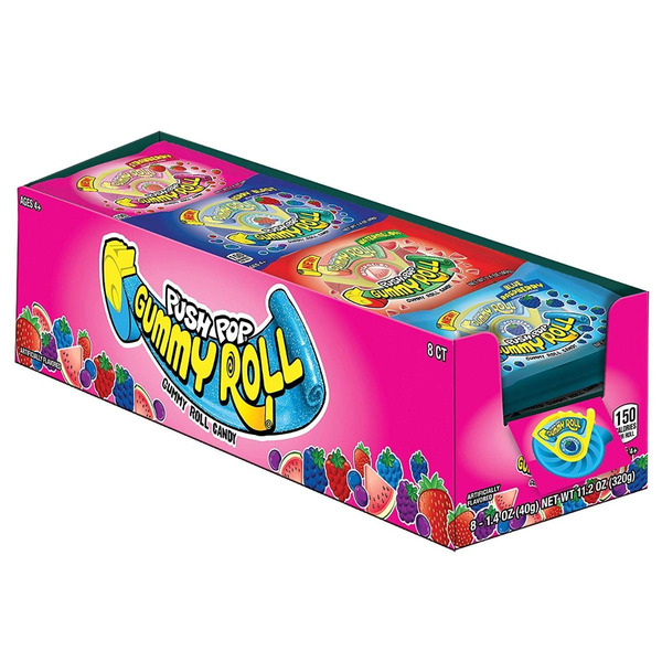 Push Pop Gummy Roll, 8 Ct, 1.4 oz