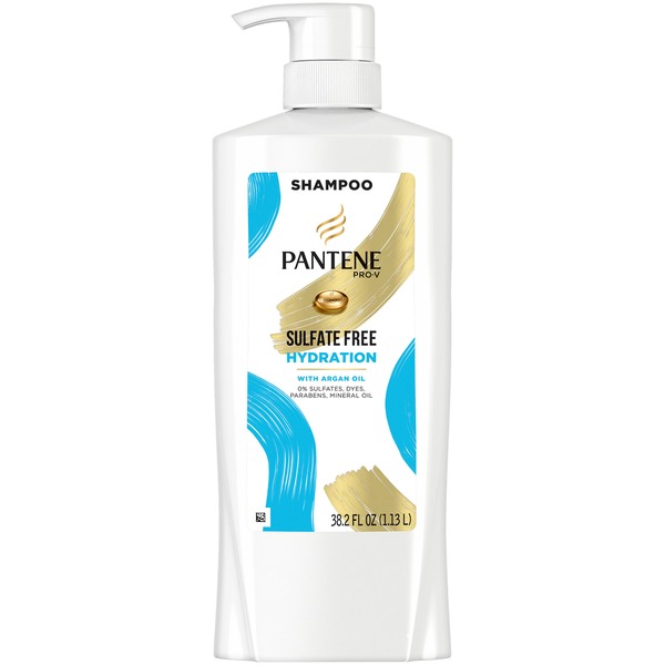 Pantene Sulfate Free Hydrating Shampoo w/ Argan Oil for Curly, Wavy Hair (38.2 fl oz) Instacart