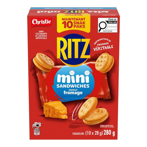 Food Basics Ritz Cheese Sandwich Bits Crackers Snack Pack Same-Day ...