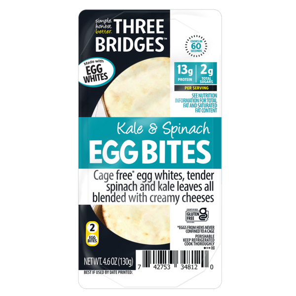 Three Bridges Spinach & Kale Egg White Bites