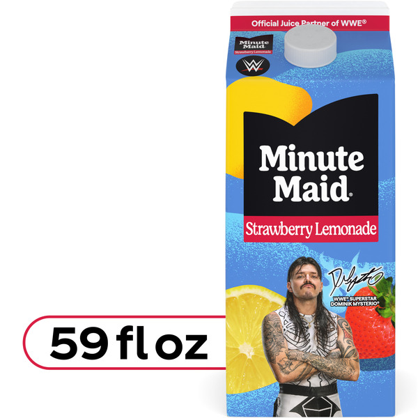 Minute Maid Strawberry Lemonade Carton