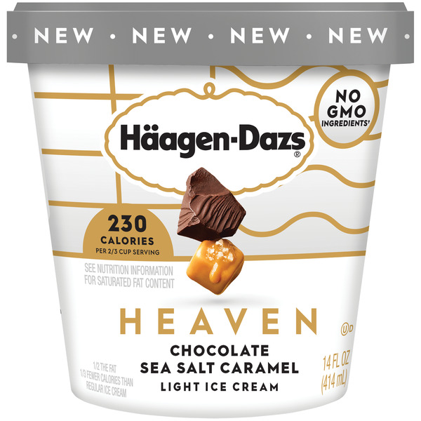 Häagen-Dazs Heaven Chocolate Sea Salt Caramel Light Ice Cream Same
