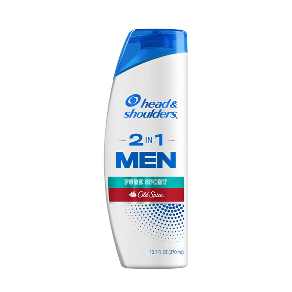 Head & Shoulders Mens 2 in 1 Dandruff Shampoo and Conditioner, Old Spice Pure Sport - 12.5