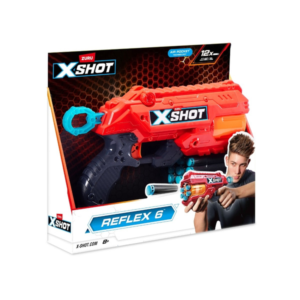ZURU Toys X Shot Reflex 6 Toy Dart Gun Toy Same-Day Delivery