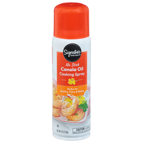 Signature SELECT Cooking Spray, No Stick, Canola Oil