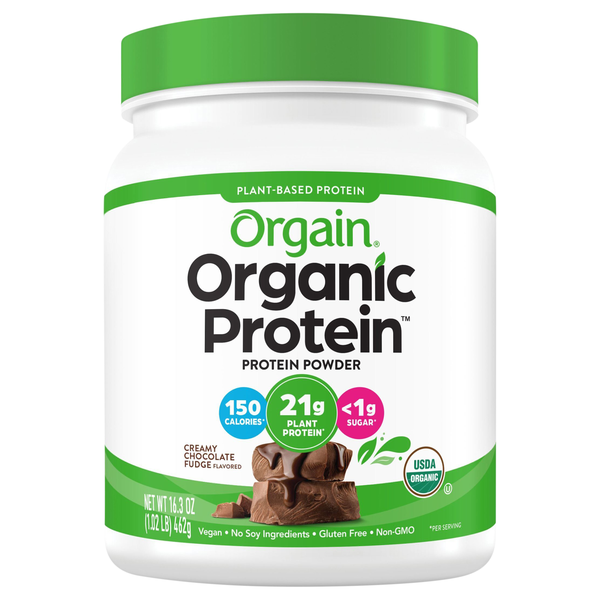 Orgain Organic Vegan 21g Protein Powder, Plant Based - Creamy