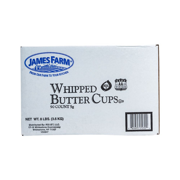 James Farm - Whipped Butter Cups, Salted - 8/90 ct