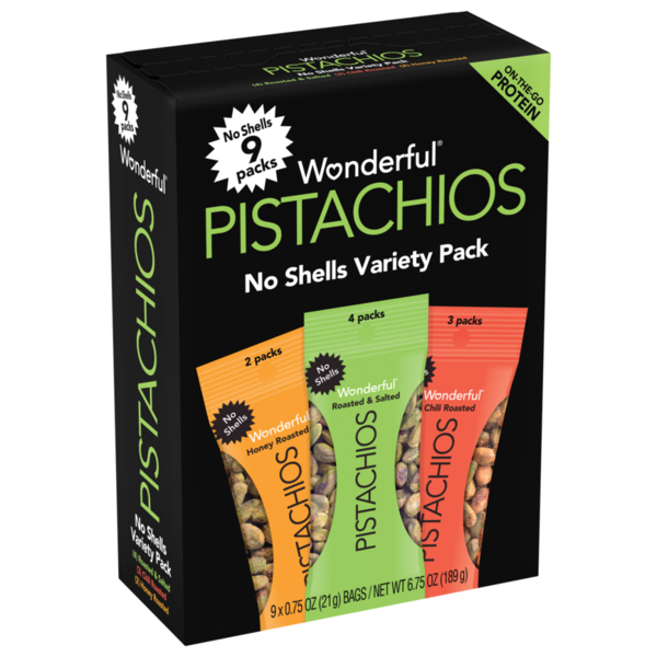 N.R タヌタヌ OZフッツーラ Wonderful No Shells Variety Pack Pistachios Same-Day Delivery or