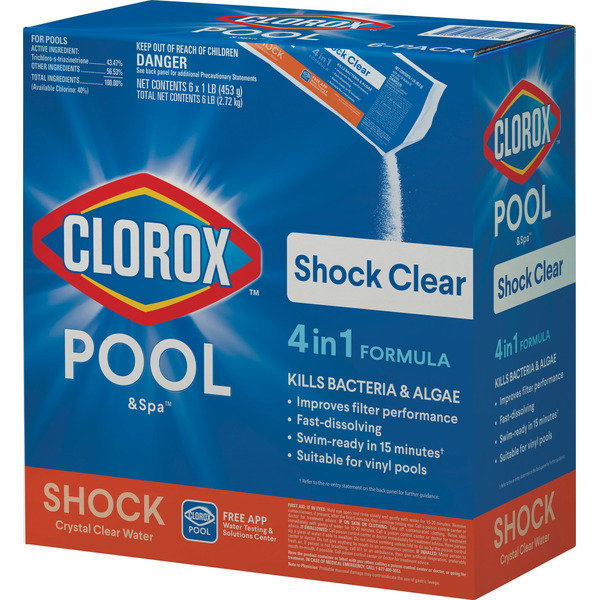 Clorox Pool&Spa 6 -Pack 96-oz Trichlor Pool Shock