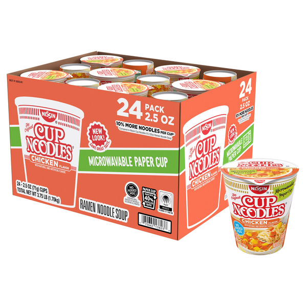 Cup Noodles Chicken Flavor, 24 x 2.5 oz
