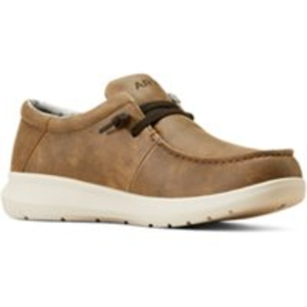 Ariat Men's Hilo Stretch Lace Slip-On Sneakers, Size 8.5 - Brown Bomber